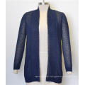 100% Polyester Frauen Thin Open Cardigan